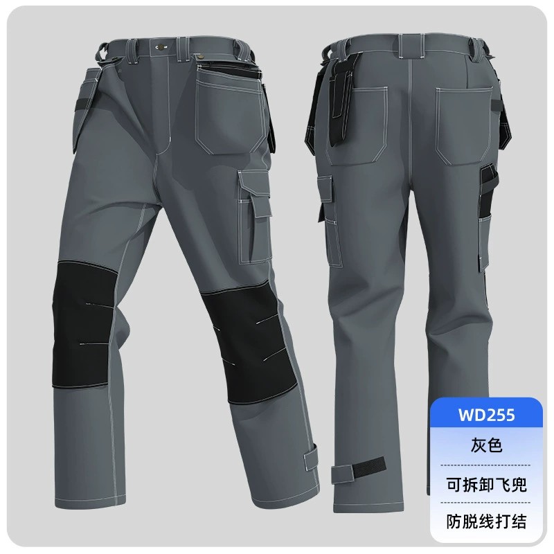Sturdy Workshop Pants for Factory and Construction with Wear-Resistant Fabric - Model: 952106750268 - 图片 7