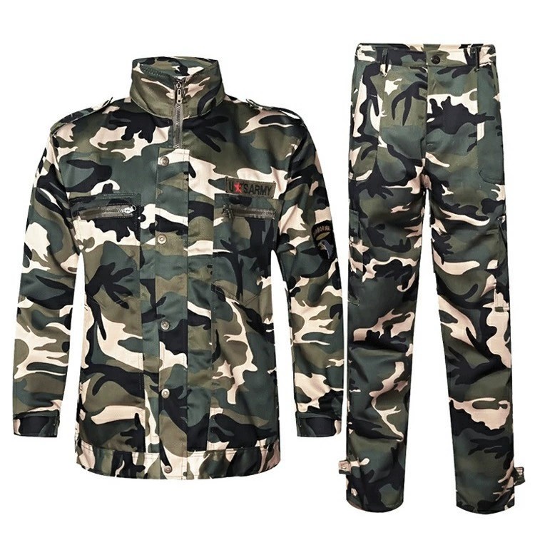 Camouflage Suit Set for Men Women Students Work Training Uniform Autumn Winter - Model: 906767857604 - 图片 5