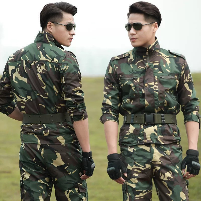 Camouflage Suit Set for Men Women Students Work Training Uniform Autumn Winter - Model: 906767857604 - 图片 7