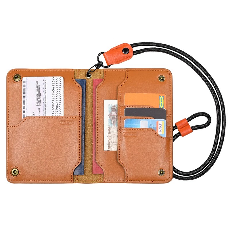 Passport Holder for Travel Abroad and Business Trips with Organizer - Model: 813654989313 - 图片 5