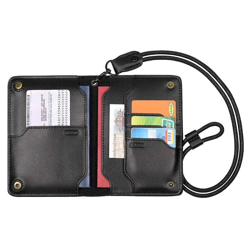 Passport Holder for Travel Abroad and Business Trips with Organizer - Model: 813654989313 - 图片 8