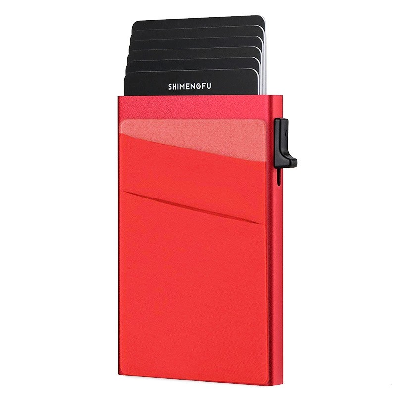 Card Holder for Men with RFID Protection, Slim Aluminum Case for Pocket - Model: 739474137922 - 图片 7