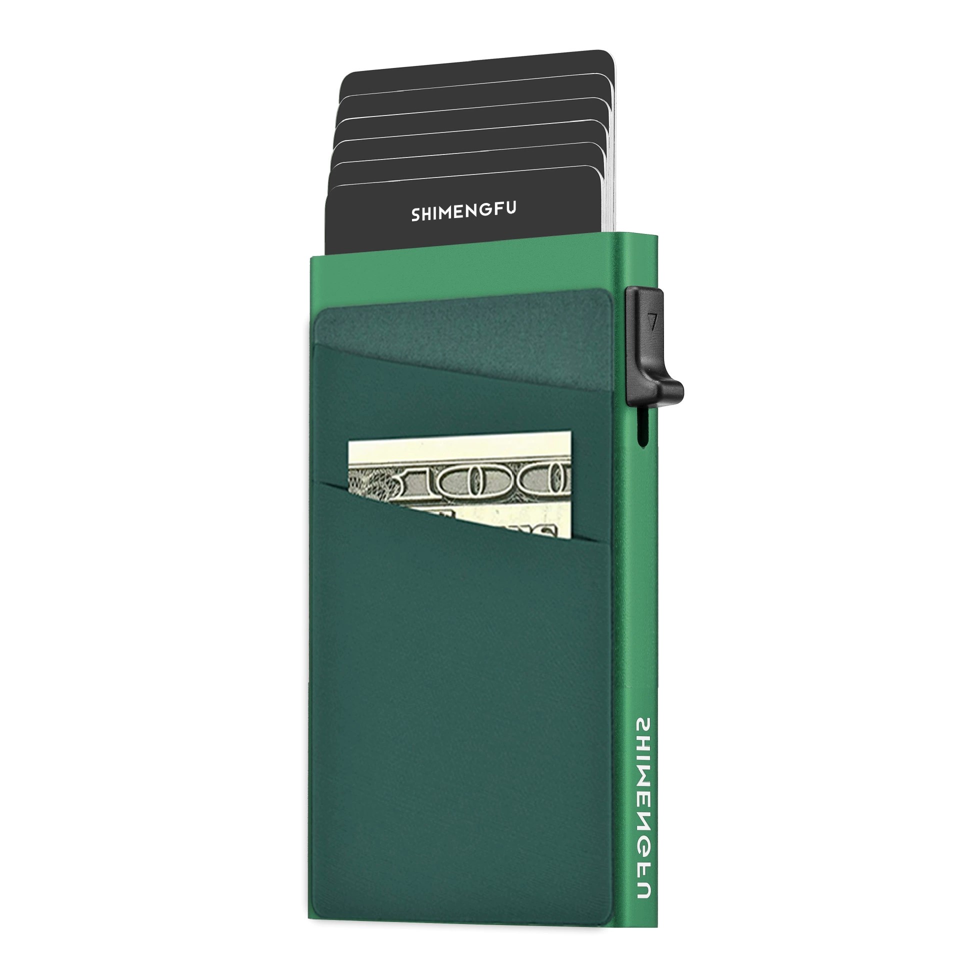 Card Holder for Men with RFID Protection, Slim Aluminum Case for Pocket - Model: 739474137922 - 图片 8