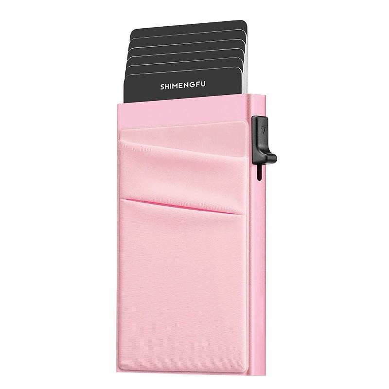 Card Holder for Men with RFID Protection, Slim Aluminum Case for Pocket - Model: 739474137922 - 图片 9