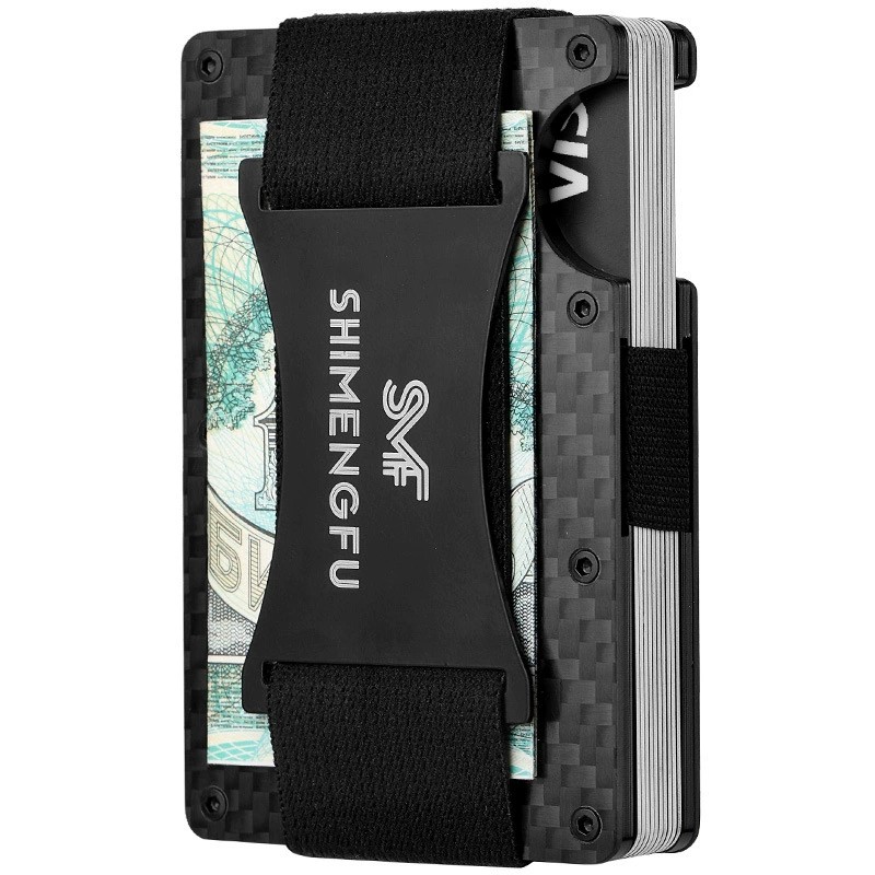 Men's Aluminum Alloy Card Holder for Anti-Demagnetization and Anti-Skimming with Carbon Fiber Ultra-Thin Design - Model: 679260148859 - 图片 5