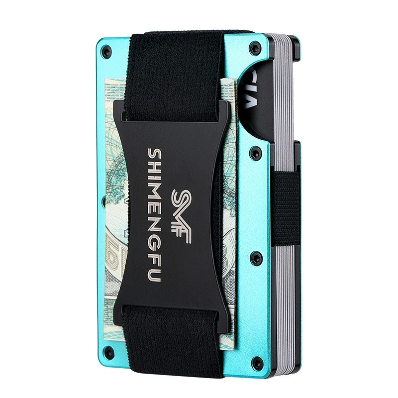 Men's Aluminum Alloy Card Holder for Anti-Demagnetization and Anti-Skimming with Carbon Fiber Ultra-Thin Design - Model: 679260148859 - 图片 7