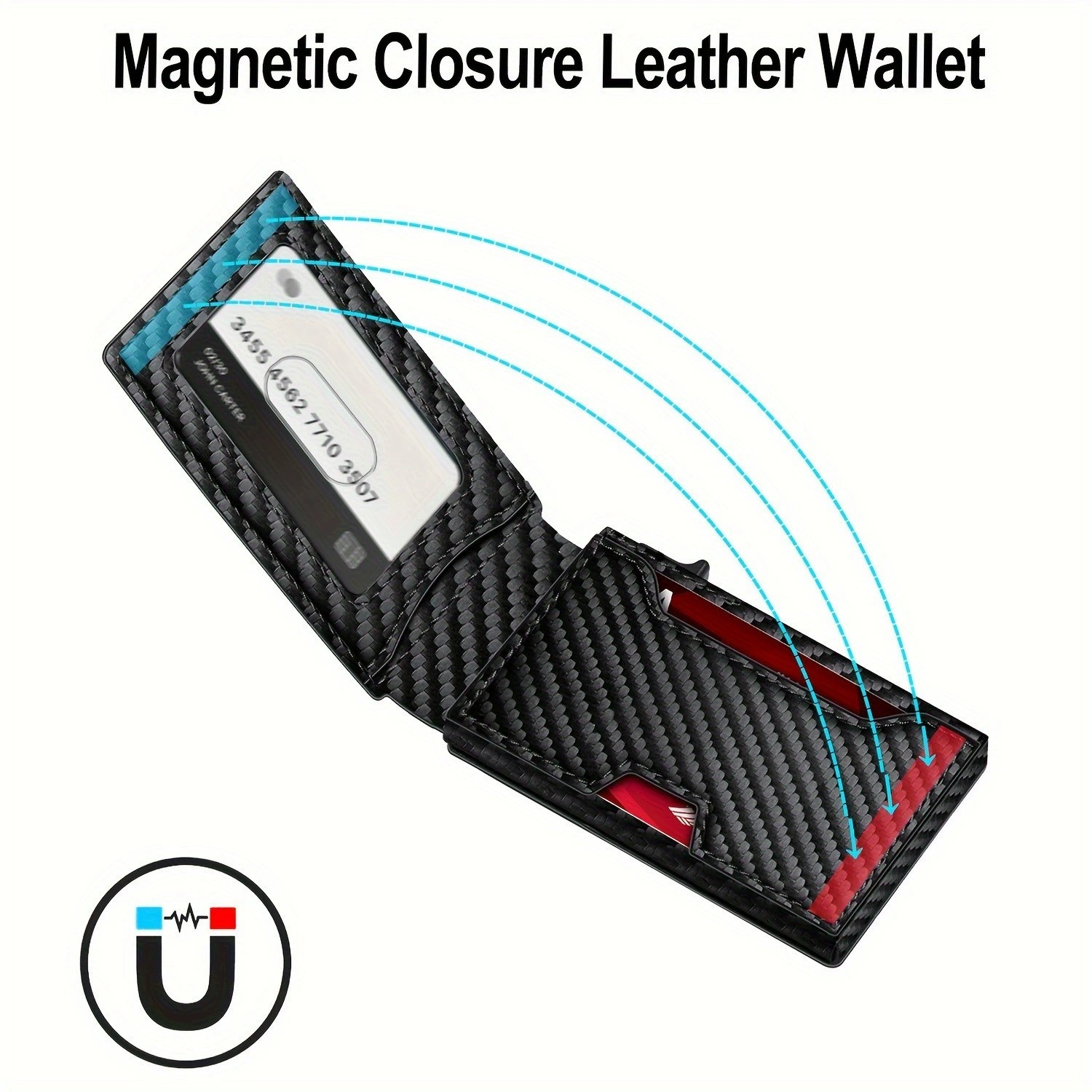 Minimalist Wallet for Men with Money Clip for Travel and Everyday Carry - Model: 943755162338 - 图片 2
