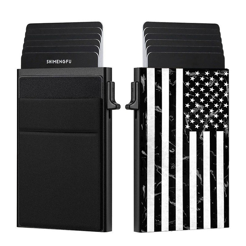 Card Holder for Men with American Flag and Money Pocket - Model: 905787177835 - 图片 7