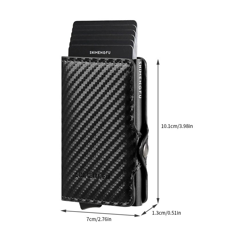 Anti-Theft Slim Wallet for Men with Auto Pop-Up Card Holder - Model: 880711661107 - 图片 5