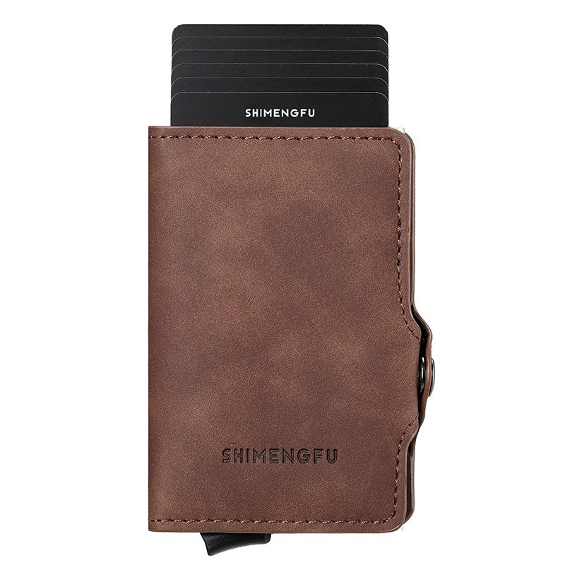 Anti-Theft Slim Wallet for Men with Auto Pop-Up Card Holder - Model: 880711661107 - 图片 10