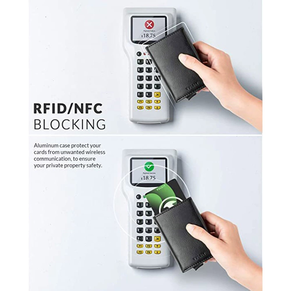 Metal Card Holder for Men with RFID Protection for Travel - Model: 777302738463 - 图片 4