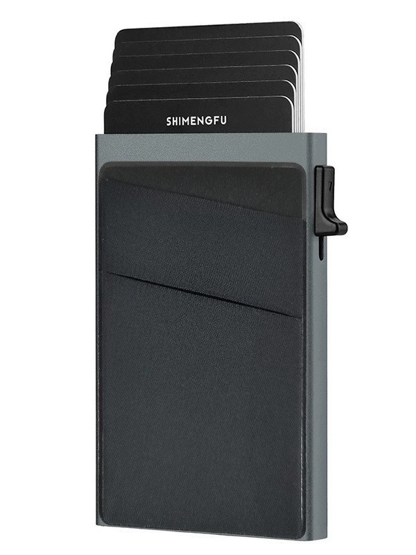 Automatic Pop-Up Card Case with RFID Protection for Everyday Carry - Model: 746443740562