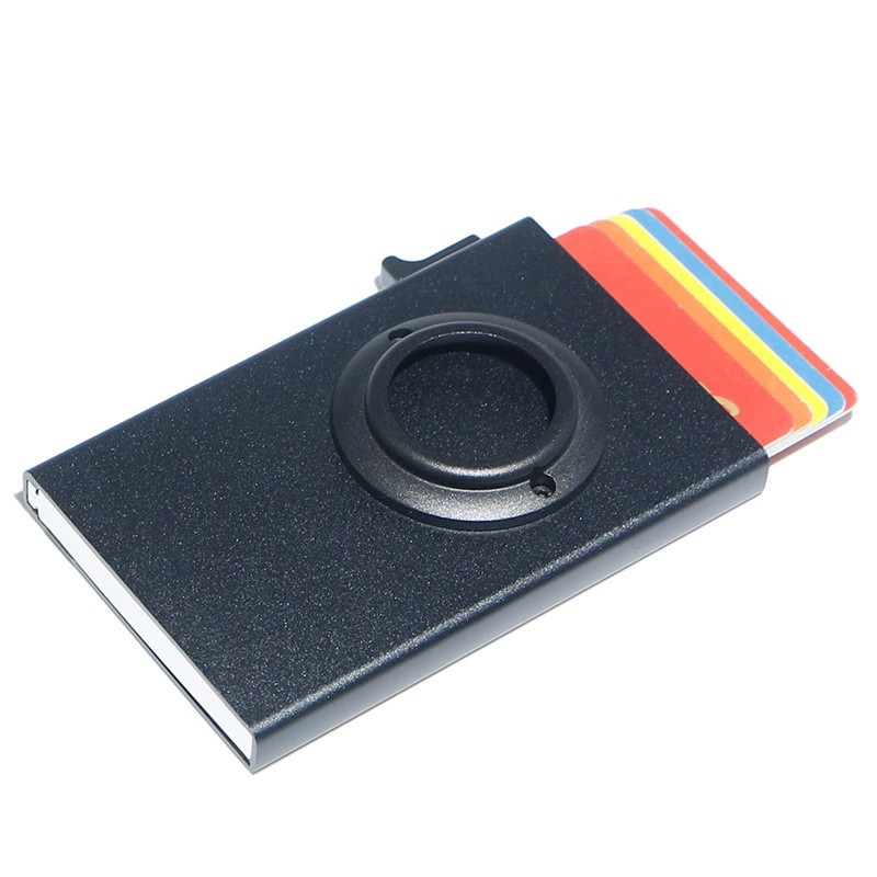 Horizontal Money Clip Card Case with AirTag Tracker for Travel - Model: 715275274533 - 图片 4