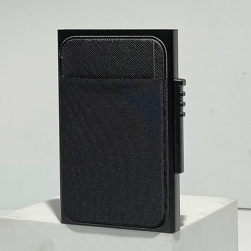 Metal Card Holder for Desk Organization with Secure Lid - Model: 697201347547 - 图片 6
