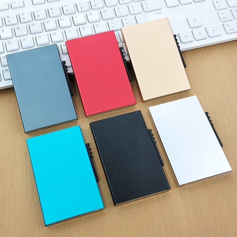 Metal Pop-Up Card Holder for Men and Women with RFID Protection - Model: 655988932813 - 图片 2