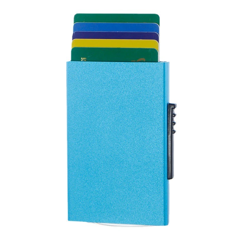 Metal Pop-Up Card Holder for Men and Women with RFID Protection - Model: 655988932813 - 图片 5