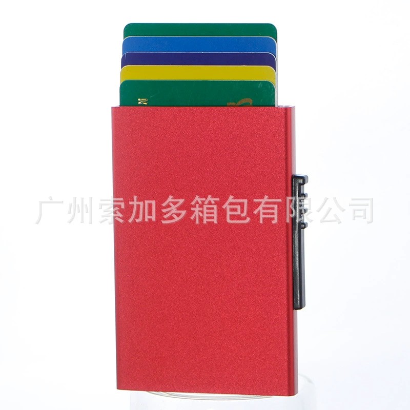 Metal Pop-Up Card Holder for Men and Women with RFID Protection - Model: 655988932813 - 图片 6