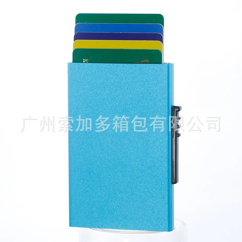 Metal Pop-Up Card Holder for Men and Women with RFID Protection - Model: 655988932813 - 图片 7