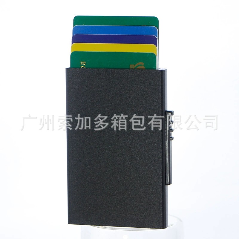 Metal Pop-Up Card Holder for Men and Women with RFID Protection - Model: 655988932813 - 图片 8