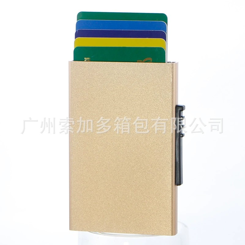 Metal Pop-Up Card Holder for Men and Women with RFID Protection - Model: 655988932813 - 图片 9