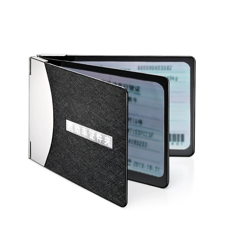 Driver's License Holder for Vehicle Documents with Leather Case - Model: 643735691926 - 图片 3