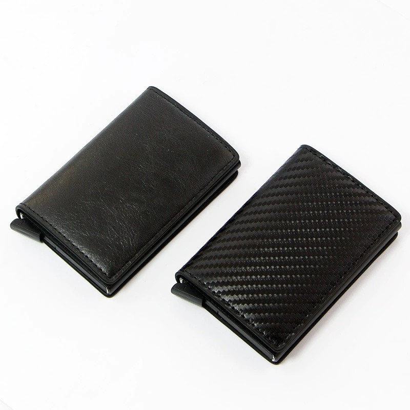 Metal Card Holder for Men with Anti-Skimming Protection and Auto Pop-Up - Model: 637442270474 - 图片 3