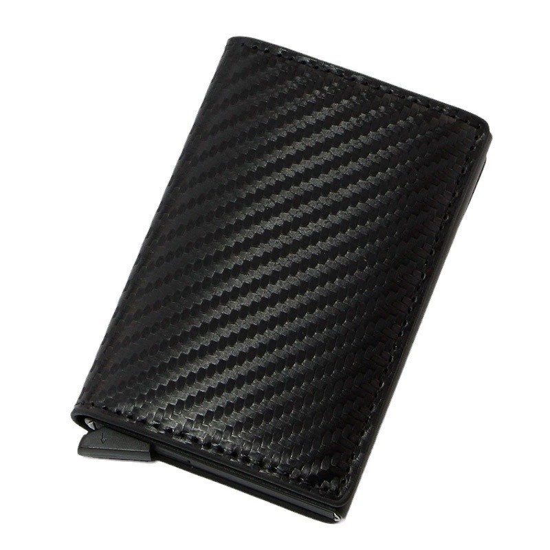 Metal Card Holder for Men with Anti-Skimming Protection and Auto Pop-Up - Model: 637442270474 - 图片 5