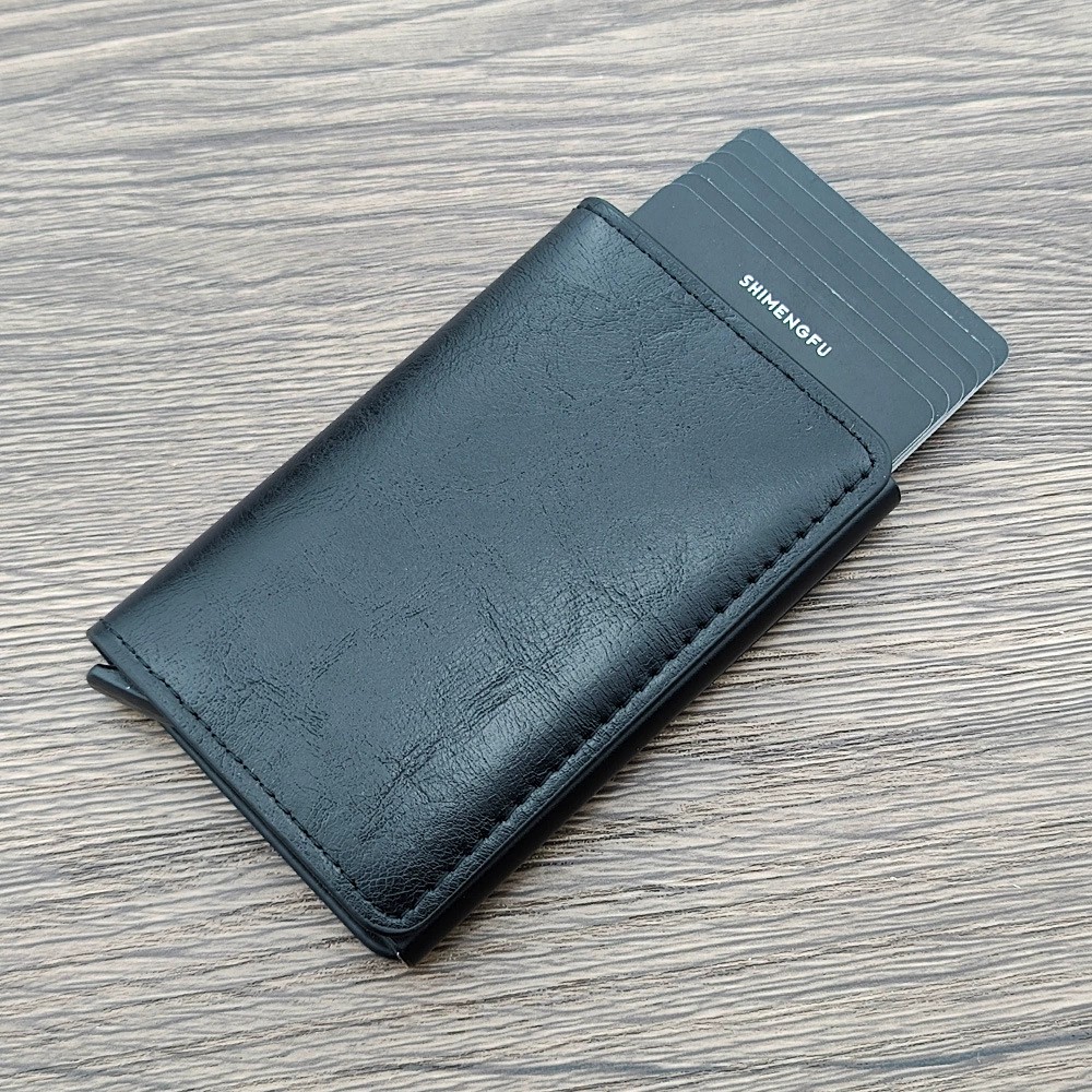 Metal Card Holder for Men with Anti-Skimming Protection and Auto Pop-Up - Model: 637442270474 - 图片 7
