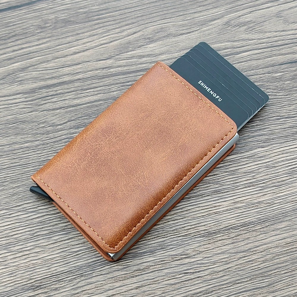 Metal Card Holder for Men with Anti-Skimming Protection and Auto Pop-Up - Model: 637442270474 - 图片 10