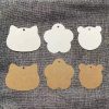 Blank Flower Children's Clothing Tags with Round Bear Shape for Retail Pricing - Model: 998870327042