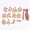 Cartoon Santa Claus Kraft Paper Banner Decoration for Birthday Party - Model: 693596873854