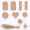 Customizable Kraft Paper Tags for Clothing Labels - Model: 693859474680