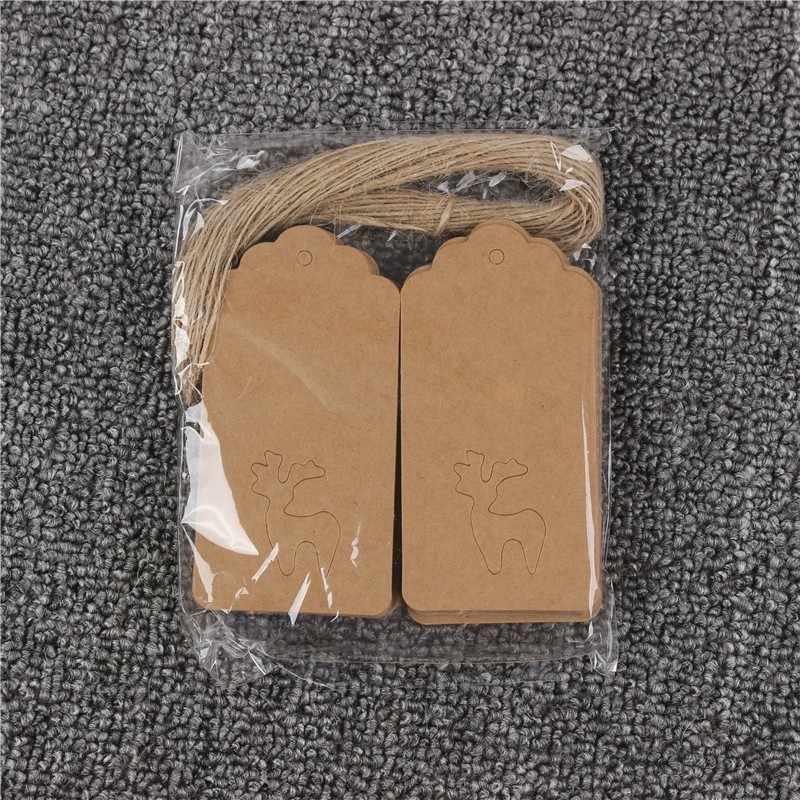 Hand-Writable Kraft Paper Cards for Kindergarten Holiday Gifts - Model: 750095820051 - 图片 8