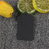 Blank Kraft Hang Tags for Gift Wrapping and Greeting Cards with Black Card - Model: 750384271582