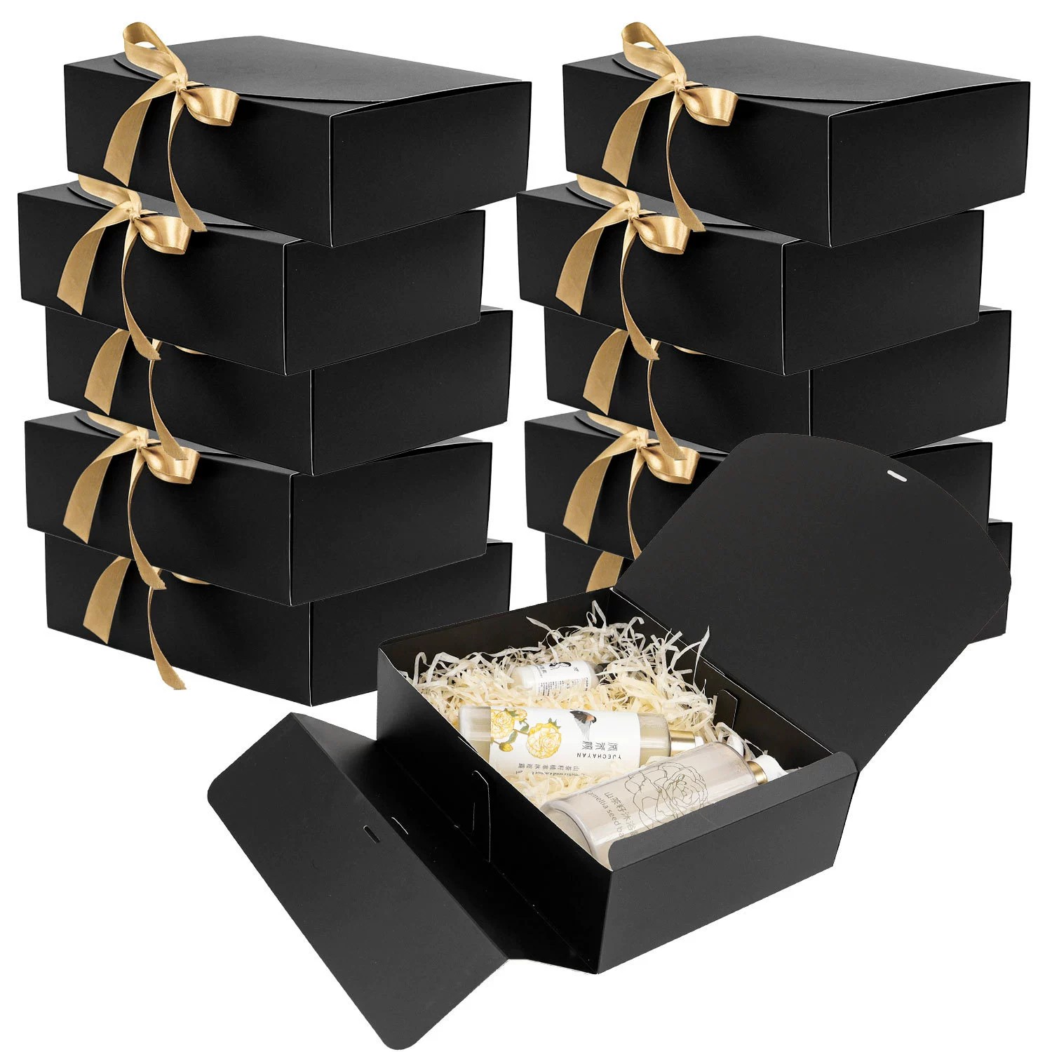 Flip-Top Paper Box for Gift Packaging with White Baking Paper Finish - Model: 742601611513