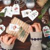 Cartoon Christmas Hanging Tags for Holiday Party Gift Packaging - Model: 954670072921