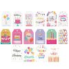 Happy Birthday Party Hanging Tags for Decorating with Cartoon Cards - Model: 986186258467