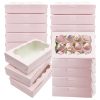 Kraft Paper Box for Baking Candy and Wedding Favors with Window Display - Model: 888027974362