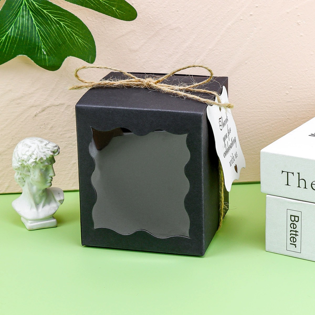 Gift Box for Wedding Candy with Window and Kraft Paper - Model: 900315479963 - 图片 3