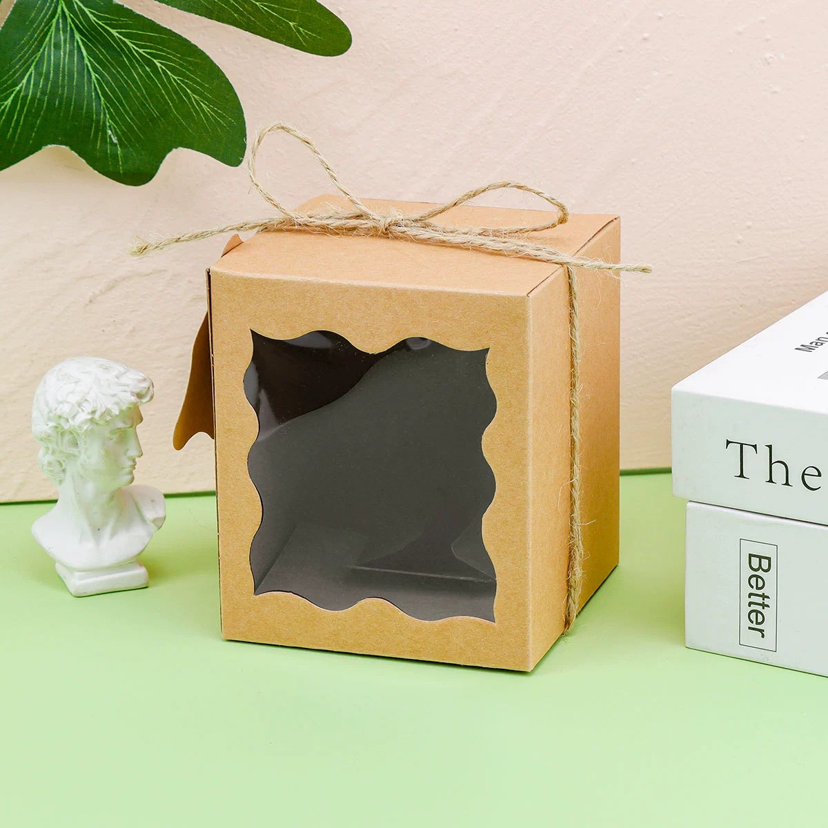Gift Box for Wedding Candy with Window and Kraft Paper - Model: 900315479963 - 图片 4