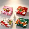Christmas Party Favor Box with Santa Pattern for Candy and Gifts - Model: 1062212814739