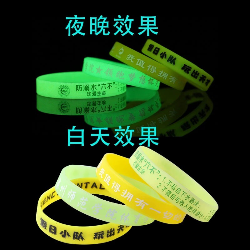 Men's Women's Silicone Wristband with Concave Engraved Filled Color for Sports - Model: 734079364615 - 图片 4