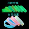 Custom Fluorescent Rubber Wristband for Night Events - Model: 734235727315