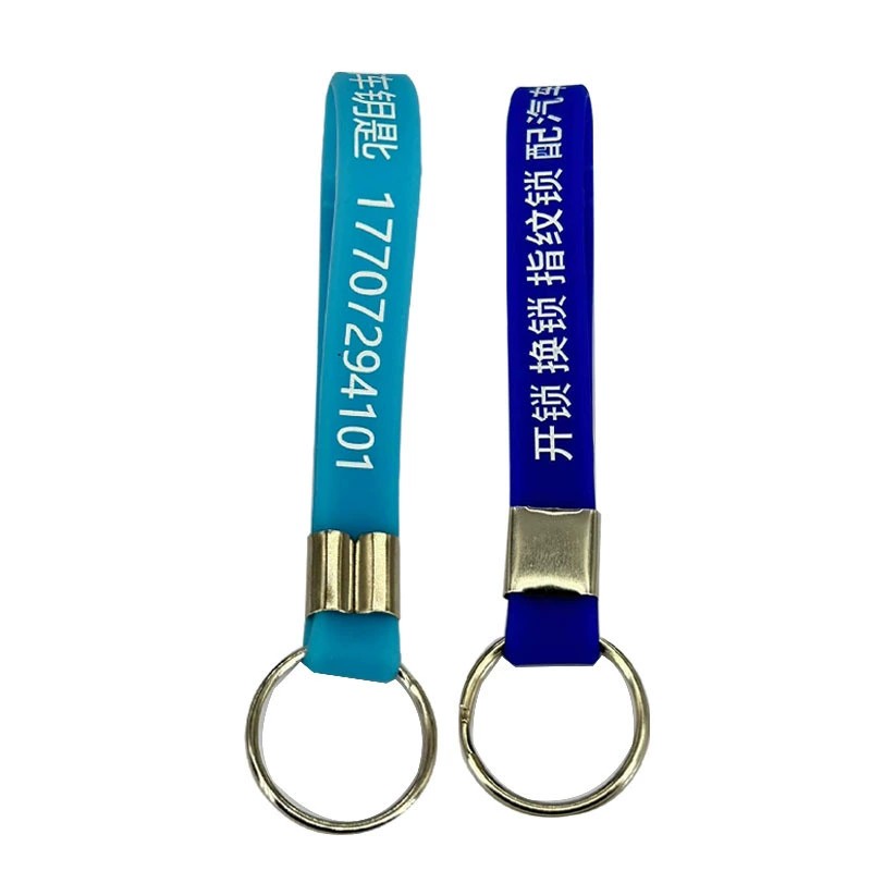 Wrist Key Ring for Keys with Pendant, Rubber Strap - Model: 735238991323 - 图片 2