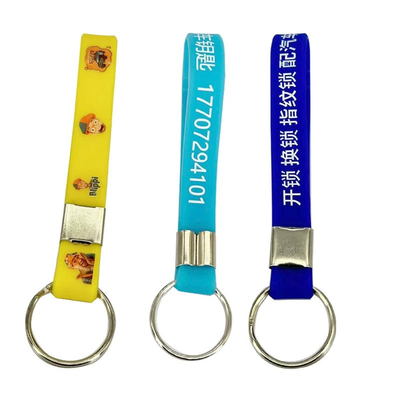 Wrist Key Ring for Keys with Pendant, Rubber Strap - Model: 735238991323 - 图片 3