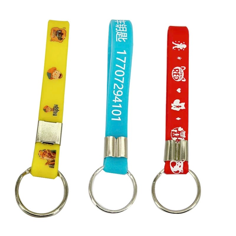 Wrist Key Ring for Keys with Pendant, Rubber Strap - Model: 735238991323 - 图片 4