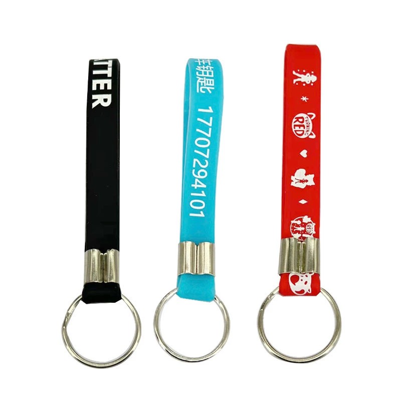 Wrist Key Ring for Keys with Pendant, Rubber Strap - Model: 735238991323 - 图片 5