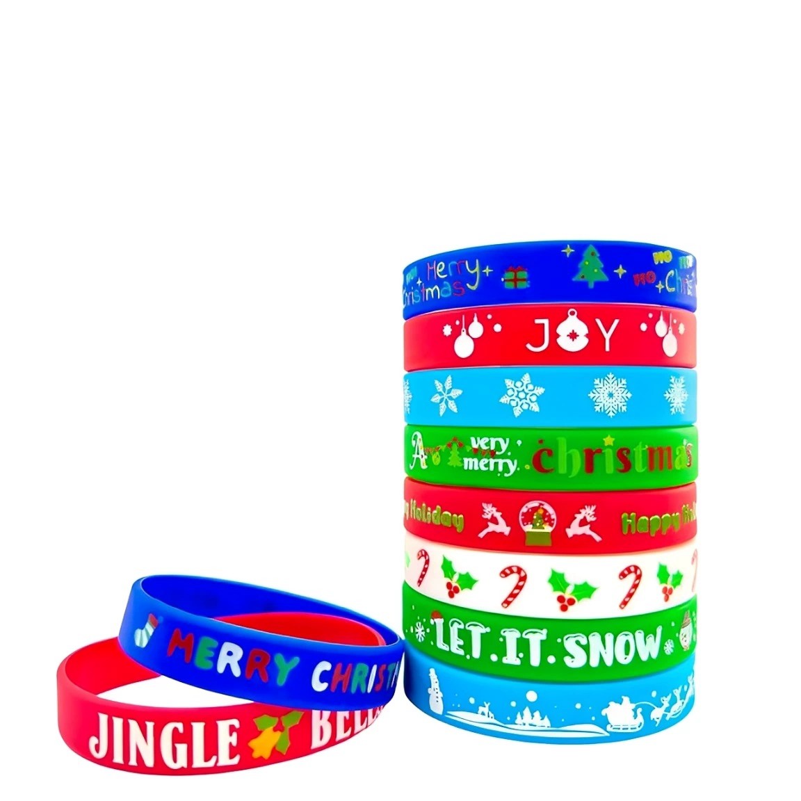 Christmas Silicone Bracelet for Party Favors - Model: 973868582476 - 图片 5