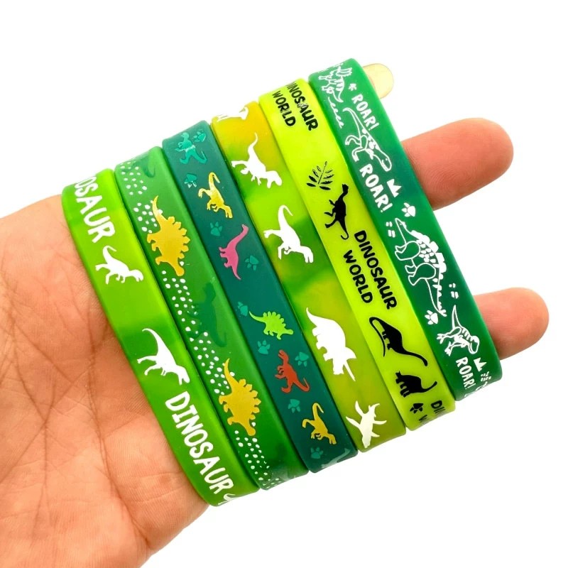 Camouflage Dinosaur Wristband for Jurassic Jungle Party - Model: 842469435431 - 图片 2