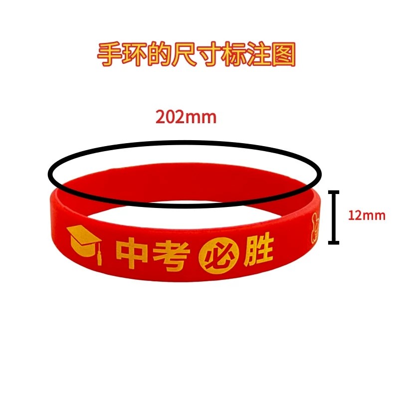 Exam Motivation Wristband for Middle School and College Entrance - Model: 892609876180 - 图片 2